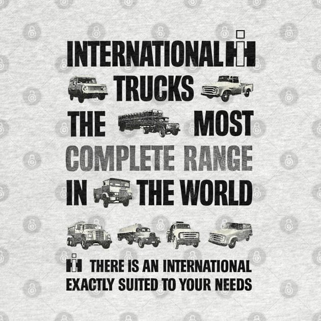 INTERNATIONAL TRUCKS - advert by Throwback Motors